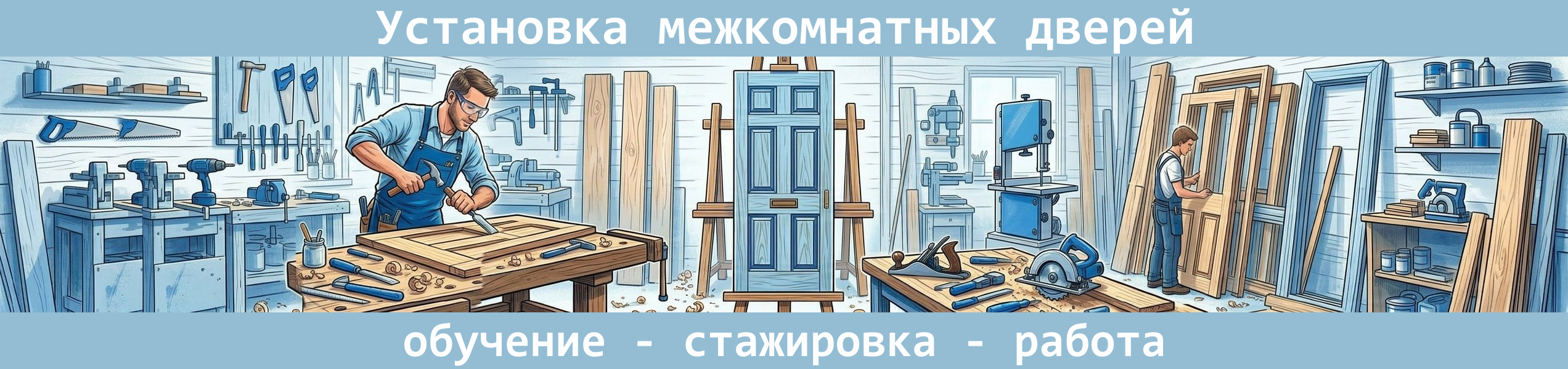 Установка межкомнатных дверей в Москве и МО. Обучение на мастера по установке дверей